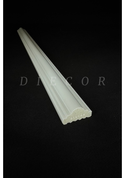 Diecor Dekoratif Boyanabilir Polistren 1 Adet 2,5 Cm Duvar Çıtası Beyaz 2,5 Cm Model:xa255
