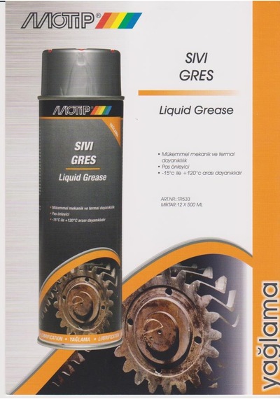 Motip Sıvı Gres Sprey 500 Ml - Liquid Grease
