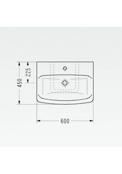 Serel Taşma Kanallı Lavabo 45x60 Cm - 2021tds000 Diğer