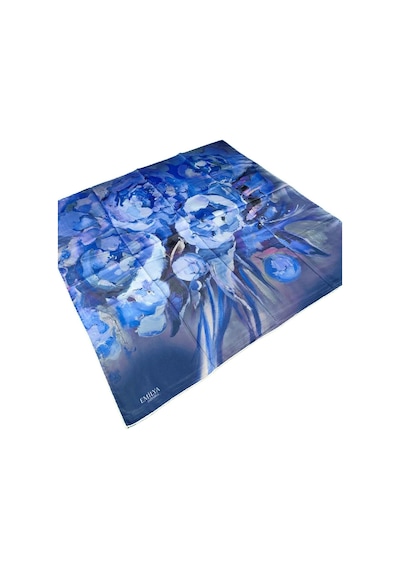Mim Eşarp Emilya Rayon Çiçek Desenli Eşarp 90x90 Cm Saks
