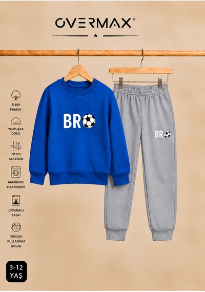 Overmax Çocuk Bro Futbol Baskılı Kapüşonsuz Sweatshirt Eşofman Takımı- 3-12 Yaş Saks Mavi Üst-gri Alt - 922594887 Saks Mavi Üst-gri Alt Overmax Çocuk Bro Futbol Baskılı Kapüşonsuz Sweatshirt Eşofman Takımı- 3-12 Yaş Saks Mavi Üst-gri Alt - 922594887 Saks Mavi Üst-gri Alt