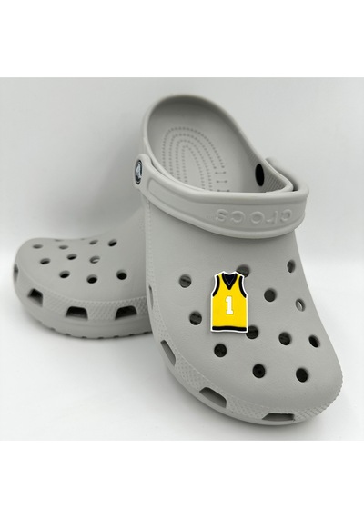 Crocs Terlik Süsü Ve Aksesuarı , Çanta Süsü Jibbitz 3d Basket Forması 04 Figür Logo Aksesuar Lacivert-sarı-beyaz Crocs Terlik Süsü Ve Aksesuarı , Çanta Süsü Jibbitz 3d Basket Forması 04 Figür Logo Aksesuar Lacivert-sarı-beyaz