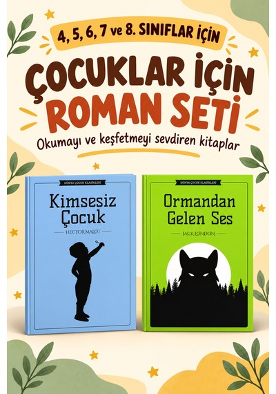 Çocuk Romanları 4. 5. 6. 7. Ve 8. Sınıflar İçin Dünya Çocuk Klasikleri Kimsesiz Çocuk - Ormandan Gelen Ses