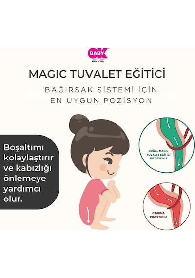 OKBaby Magic Tuvalet Eğitici Kırık Beyaz