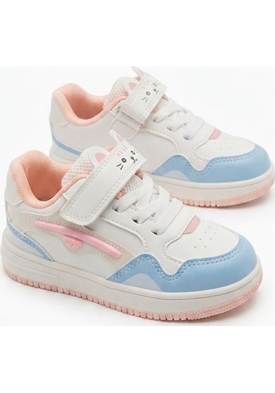Fort Cool Shark Anatomik Rahat Sneaker Kız Çocuk Ayakkabı Pudra