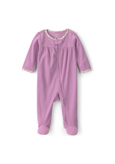 Carter's Kız Bebek Fermuarlı Patikli Tulum Mor 1v246310