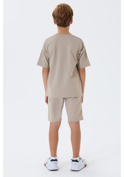 U.S. Polo Assn. U.s. Polo Assn Erkek Çocuk 2 Li Bermuda T-şhirt Takım Kum-2318 Kum Rengi