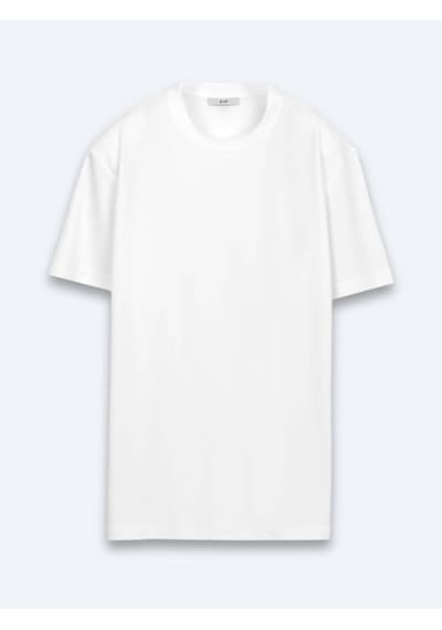 Kip Ekru Düz Bisiklet Yaka T-shirt Çok Renkli