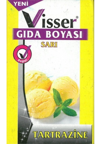 Visser Sarı Toz Gıda Boyası Net 9 Gr.