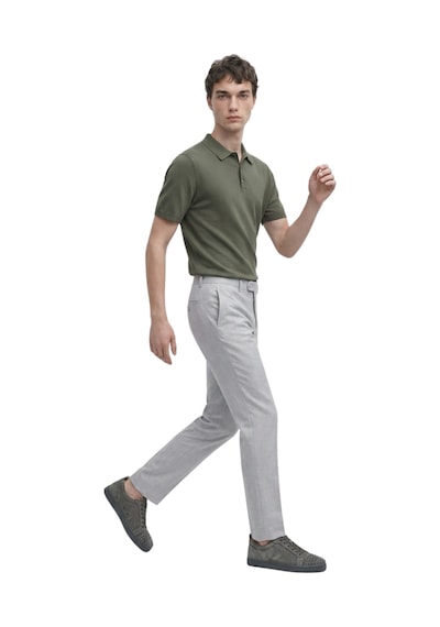 Anthony Jackson Premium Erkek Triko Polo Yaka T-shirt Giovanni Haki