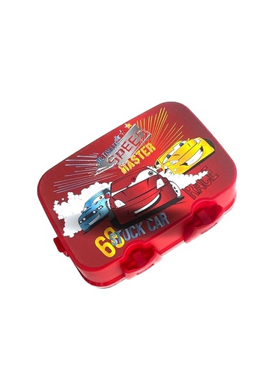 Lisanslı 4 Bölmeli Beslenme Kutusu Yemek Saklama Kabı - Beslenme Çantası Çocuk Piknik Seti Mama Kabı Speed Master
