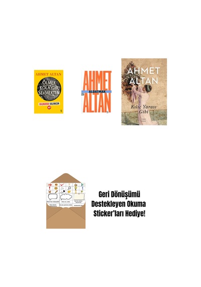 Ölmek Kolaydır Sevmekten Okumayan Kalmasın + Aldatmak - Yalnızlığın Özel Tarihi Cep Boy + Kılıç Yarası Gibi + Okuma Sticker'ları