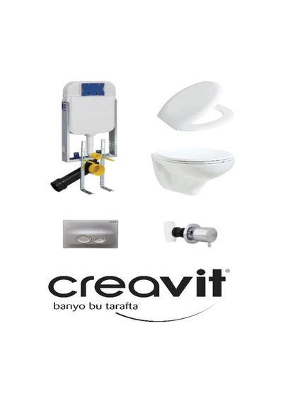Creavit Gr5001 - Tp320 Gömme Rezervuar Seti 5 Parça Set