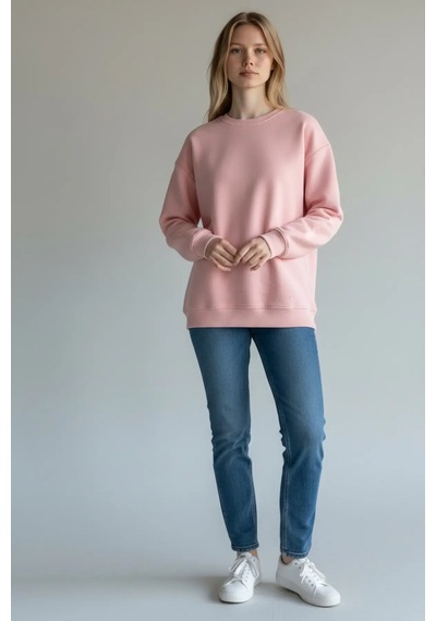 Grizum Pembe Sweat İçi Polarlı