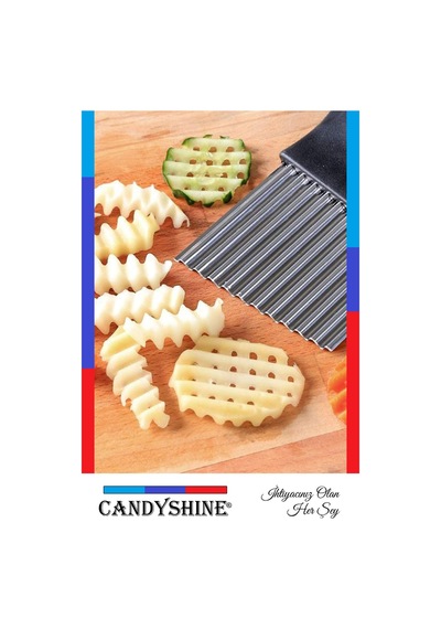 Pratik Cips Patates Sebze Dilimleyici Doğrayıcı Çok Renkli