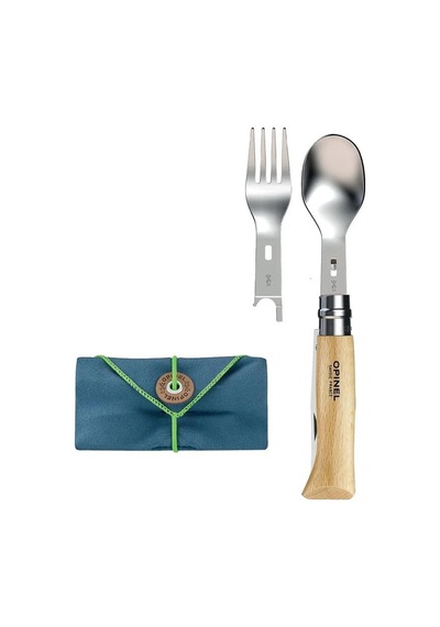 Opinel Nomad Plus Piknik + Çatal Kaşık Takımı