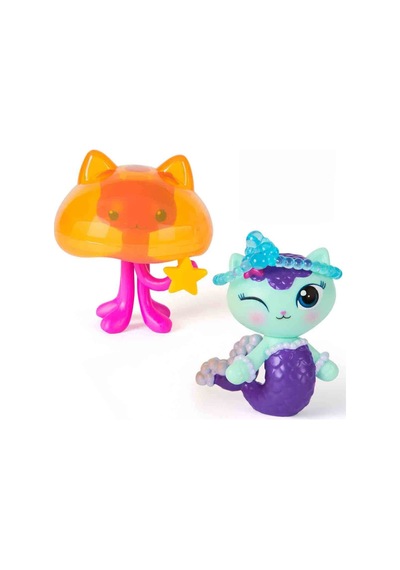 Gabby S Dollhouse 2 Li Figür Seti - Mercat Kitty Jellyfish