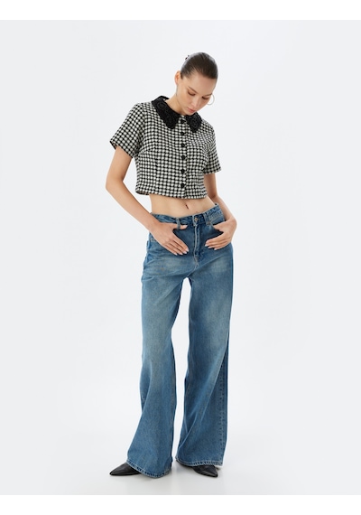 Koton Tüvit Gömlek Ceket Düğmeli Klasik Yaka Kısa Kollu Slim Fit Siyah Ekose 5wal60032ıw Siyah Koton Tüvit Gömlek Ceket Düğmeli Klasik Yaka Kısa Kollu Slim Fit Siyah Ekose 5wal60032ıw Siyah