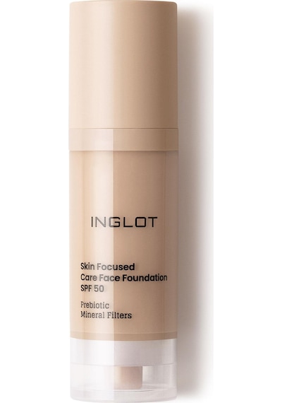 Inglot Skin Focused Care Face Foundation SPF50 Porcelain Beige