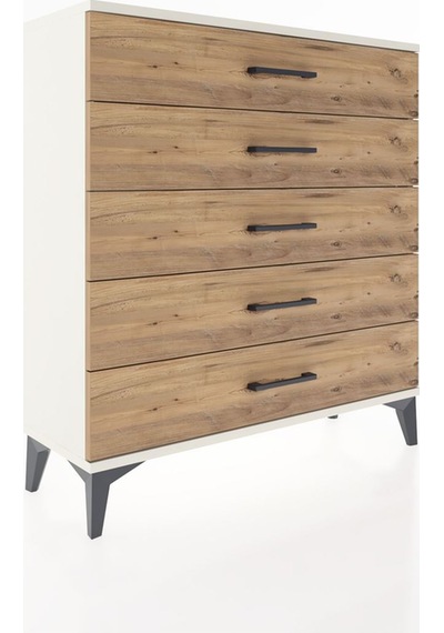 Arges Şifonyer 5 Çekmeceli 88x30x96 Aytaşı-çam Aytaşı