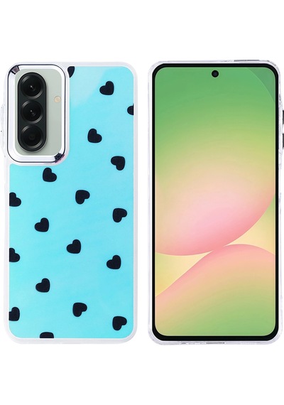 Samsung Uyumlu Galaxy A36 Kılıf Airbag Tasarımlı Zore Hadra Kapak Kalp