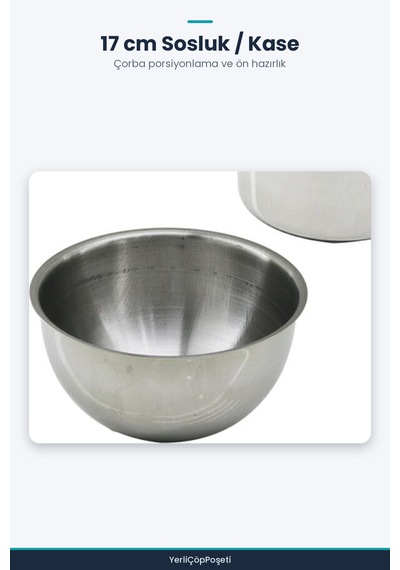 2 Parça Sütlük Ve Sosluk Seti - 14 Cm Ve 17 Cm - Paslanmaz Çelik Gümüş