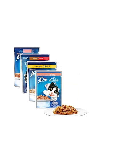 Purina Felix Karışık Çeşitli Pouch Yetişkin Kedi Yaş Maması 20 x 85 G