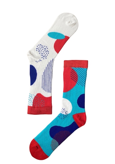 The Socks Company 3'lü Desenli Kadın Çorap Set 22kdcr988p Çok Renkli