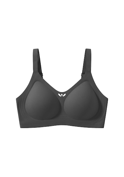 Cottonhill Seamless Bra - Ease Siyah Lazer Kesim Balensiz Dekolteli Dikişsiz Kadın Sütyen
