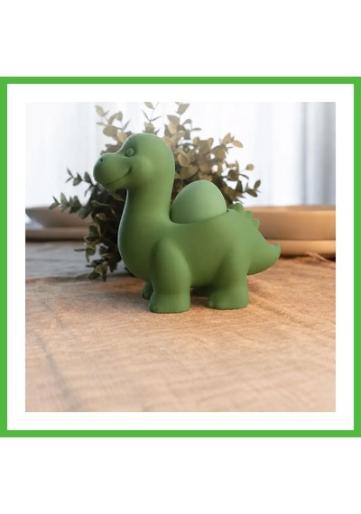 Vaveni 3d Baskı Dinozor Yumurtalık - Sevimli Eggosaurus Yumurta Tutucu-yeşil Arz