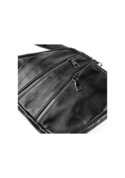 Erzeno Hakiki Deri Siyah Bodybag Çanta Siyah - 90819991 Siyah