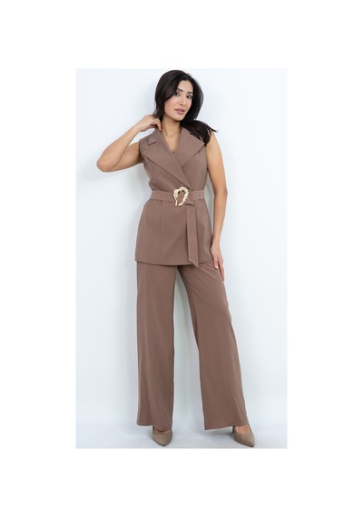Dorne Moda Özel Koleksiyon Kemer Detaylı Kruvaze Yaka Takım - Düğün - Mezuniyet - Ofis Şıklığı Kahverengi Kahverengi Dorne Moda Özel Koleksiyon Kemer Detaylı Kruvaze Yaka Takım - Düğün - Mezuniyet - Ofis Şıklığı Kahverengi Kahverengi