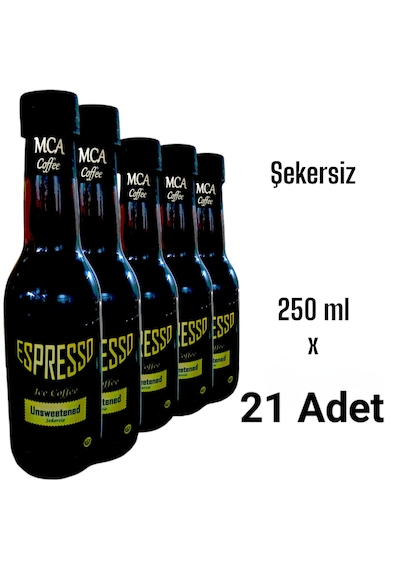 Mca Espresso Soğuk Kahve Şekersiz 250 Ml X 21 Adet