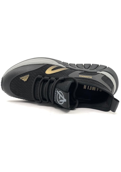 Gamelu Enjin Memory Taban Sneakers Erkek Spor Ayakkabı Siyah
