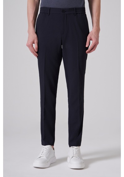 Morven Erkek Lacivert Trend Gofre Slim Fit Pantolon 26ys003001200 Lacivert