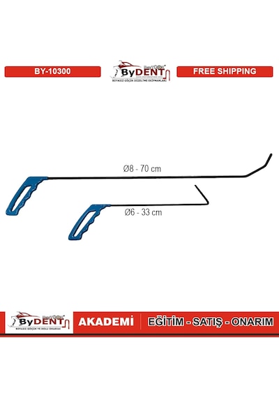 Pdr Boyasız Göçük Düzeltme Çubuğu Özel Tasarım 2 Li Set
