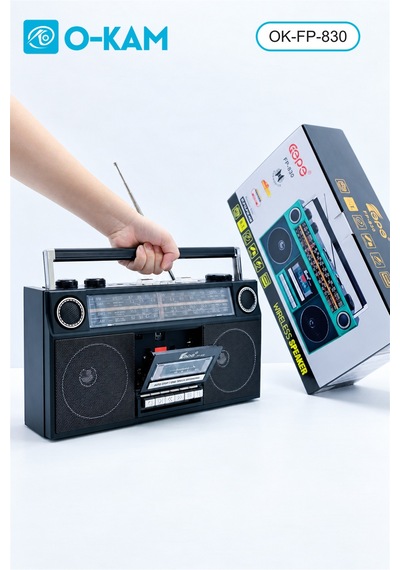 O-kam Fp-830 Bluetooth Kasetçalarlı Dört Bant Retro Radyo