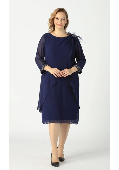 Moda Berray 21958 Lacivert Pelerinli Tüylü Işlemeli Büyük Beden Şifon Kısa Abiye Elbise Lacivert Moda Berray 21958 Lacivert Pelerinli Tüylü Işlemeli Büyük Beden Şifon Kısa Abiye Elbise Lacivert