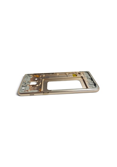 A530 Orta Kasa Galaxy A8 2018 Uyumlu Gold Renk Orta Kasa Çerçeve + Ses Açma On Off Tuş Bordu Ve Plastik