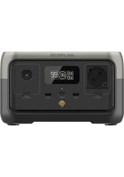 EcoFlow - RIVER 2 Taşınabilir Güç Kaynağı- 256Wh Kapasite, 300W (X-Boost 600W) Çıkış