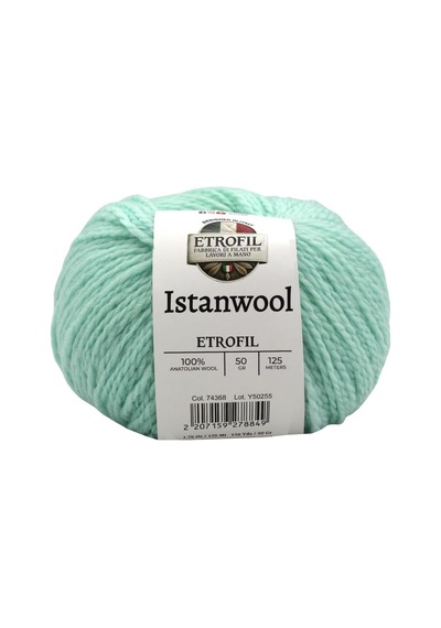 Tr Istanwool Örgü İpi Açık Turkuaz%100 Türk Yünü 50g 125m 74368 Genel