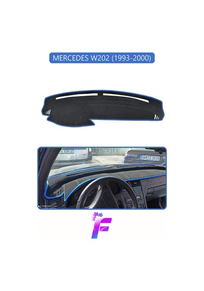 Mercedes W202 1993-2000 Uyumlu Torpido Örtüsü Yansıma Önleyici Kolay Montaj Tam Koruma H17