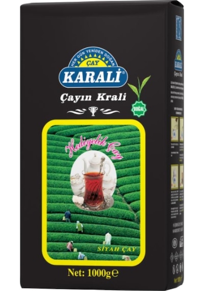 Karali Hediyelik Siyah Dökme Çay 1 KG