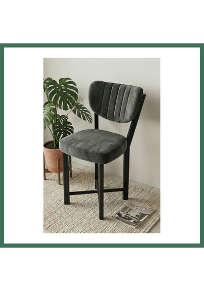 En-cag Sandalye 1 Adet Baby Face Kumaş Metal Modern Mutfak Sandalyesi Cafe Balkon Ofis Elma 9815 Antrast Bss Çok Renkli