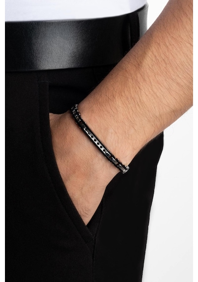 So Chic Siyah Taşlı 21 Cm Çelik Erkek Bileklik 00604757