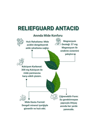 Relief Guard İkili Paket 48 Çiğnenebilir Tablet