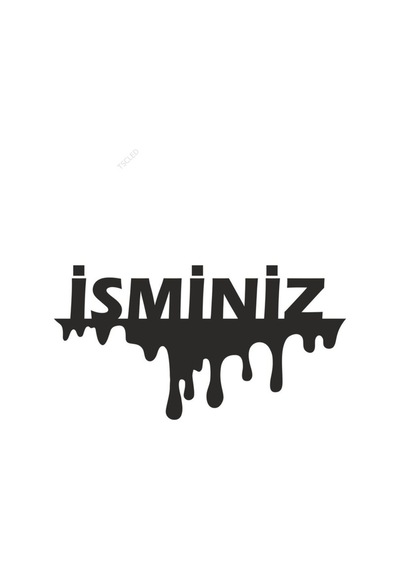 Isim Yazı Sticker Yapıştırma 15 Cm