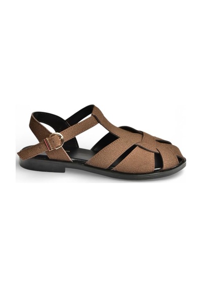 Fox Shoes Y250303002 Kahverengi Süet Kadın Sandalet Kahverengi Fox Shoes Y250303002 Kahverengi Süet Kadın Sandalet Kahverengi