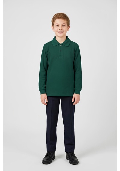 Modanino Erkek Çocuk %100 Pamuk Ve Okul Tarz T-shirt 6-16 Yaş 12798mrt Haki