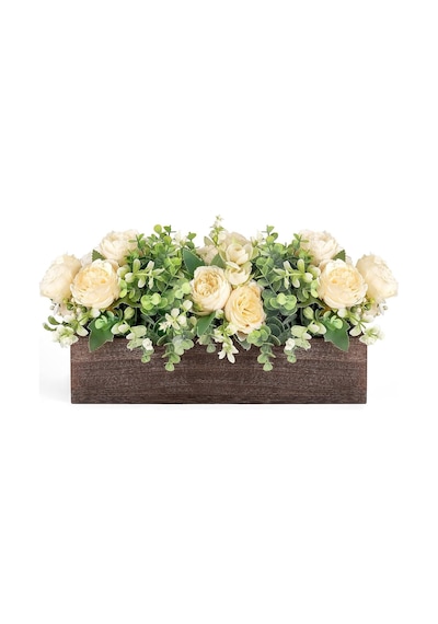 Yemek Odası İçin Orta Parça Masa Süslemeleri Çiftlik Evi Oturma Odası Masa Orta Parçaları Dekor Ahşap Tepsi 3 Yapay Çiçek Ve 2 Okaliptüs Mutfak Masası İçin, 35,8 X 11,9 Cm X 7,9 Cm Çok Renkli Yemek Odası İçin Orta Parça Masa Süslemeleri Çiftlik Evi Oturma Odası Masa Orta Parçaları Dekor Ahşap Tepsi 3 Yapay Çiçek Ve 2 Okaliptüs Mutfak Masası İçin, 35,8 X 11,9 Cm X 7,9 Cm Çok Renkli